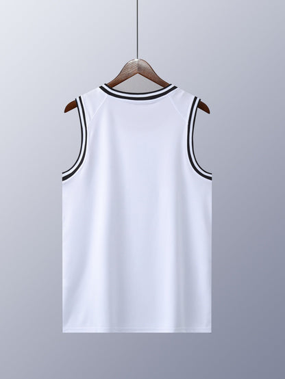 Herren Basketball Trikot Set – Vintage Streetwear Tank Top mit Chicago Print und Nummer 30, Sport & Freizeit
