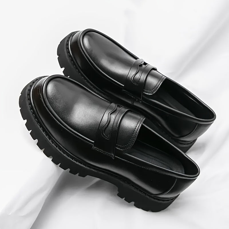 Herren Chunky Loafer – Modischer Business- und Freizeit-Slipper