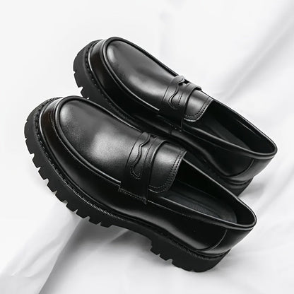 Herren Chunky Loafer – Modischer Business- und Freizeit-Slipper