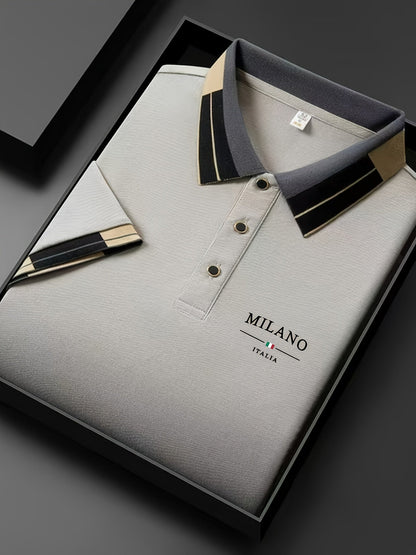 Herren Polohemd Milano Italia – Elegantes Freizeit-Poloshirt mit modernem Kragen