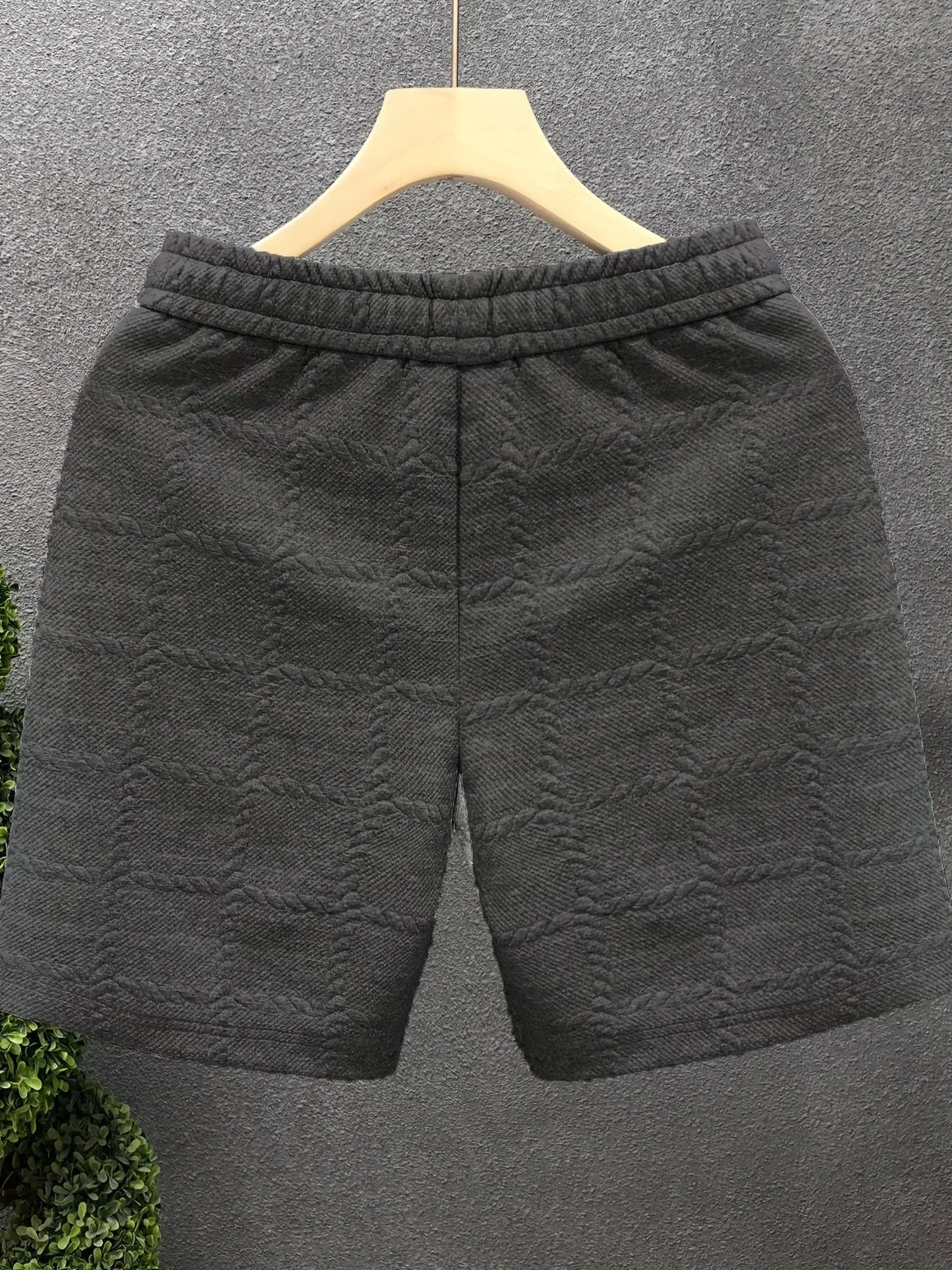 Herren Designer-Shorts mit 3D-Prägung – Modische Freizeit- und Loungewear