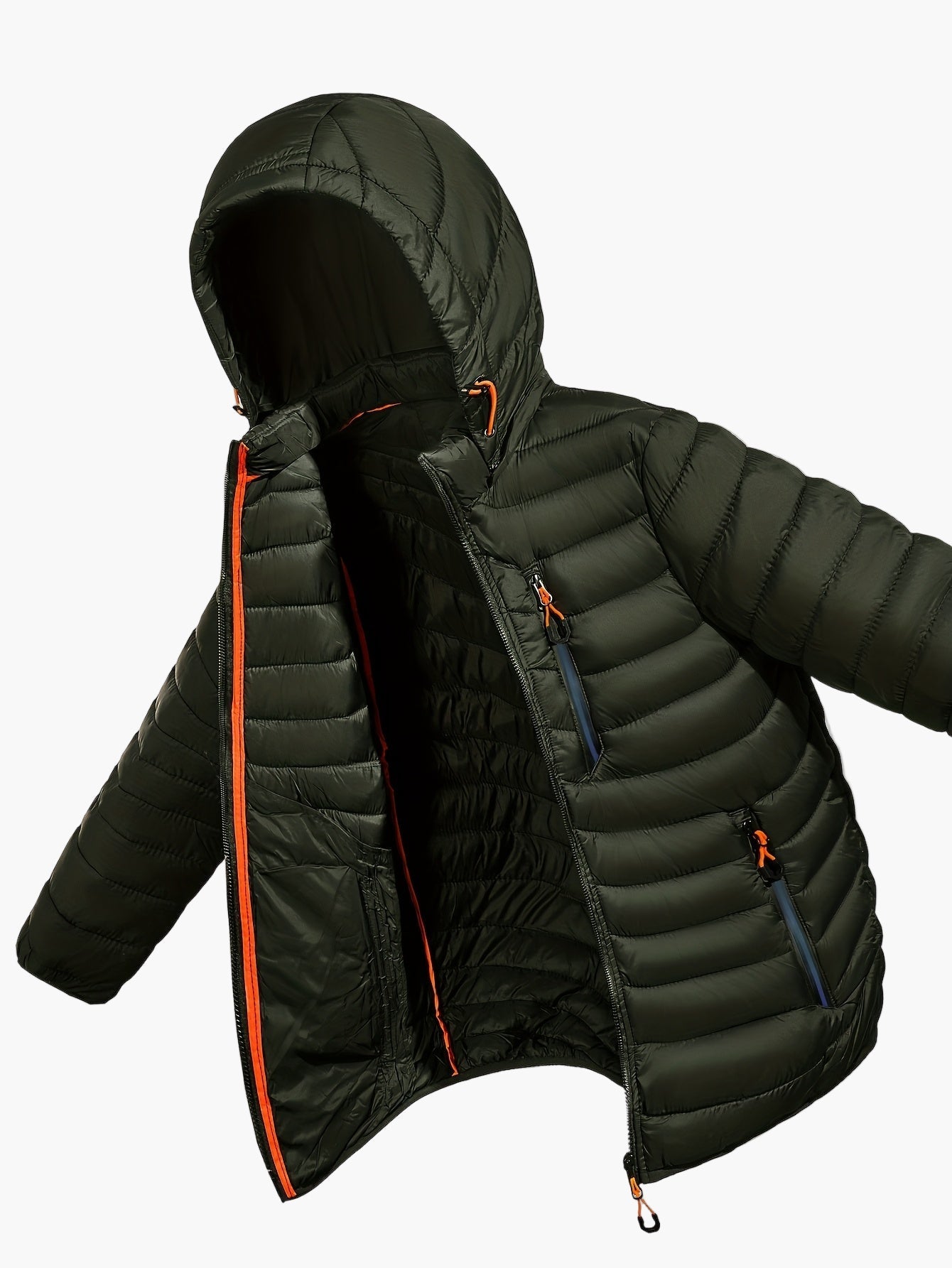 Herren Steppjacke mit Kapuze für Outdoor und Freizeit – Leicht & Warm