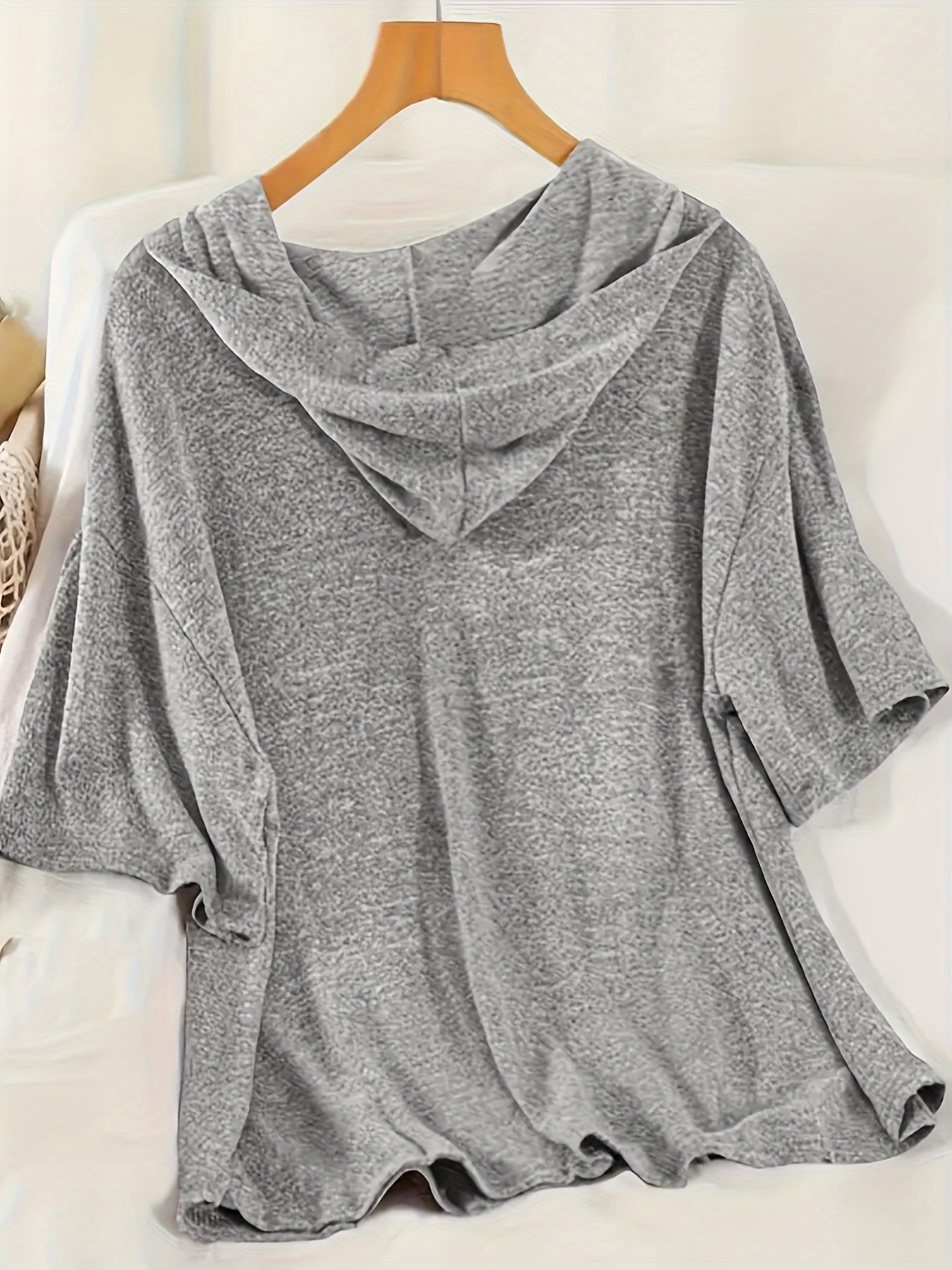 Damen Freizeit Zweiteiler Set mit Kapuzenpullover und Shorts – Loungewear für Frühling und Sommer