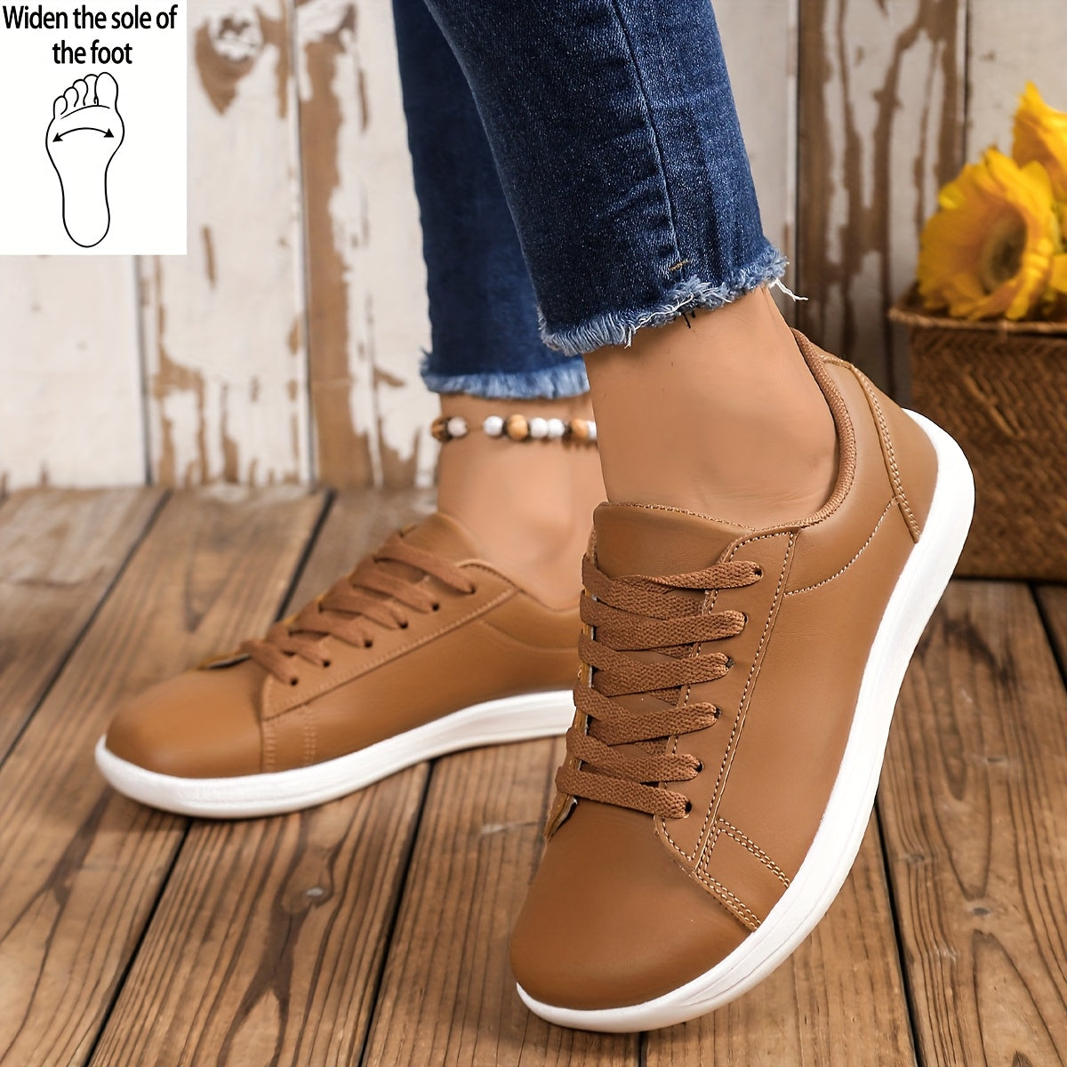 Damen Sneaker – Modische Freizeitschuhe mit Schnürung für Alltag und Freizeit