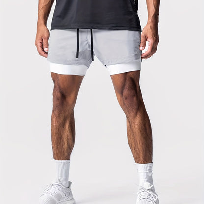 Herren Trainingsshorts 2-in-1 Performance Fitness Laufshorts