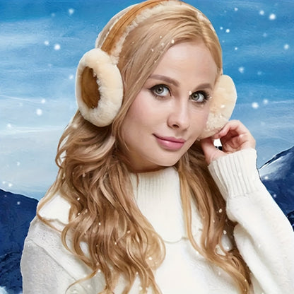 Ohrenschützer Ohrwärmer warm weich Winter Pelz-Optik