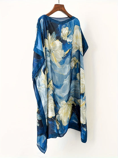 Damen Boho Strandkaftan mit Asymmetrischem Schnitt – Ideal für Urlaub und Sommer