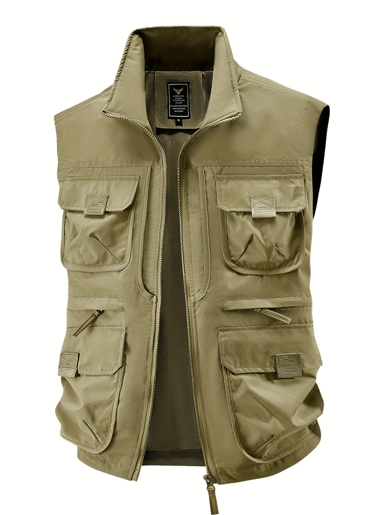 Herren Outdoor Weste mit Mehreren Taschen – Funktionelle Freizeit- und Angelweste