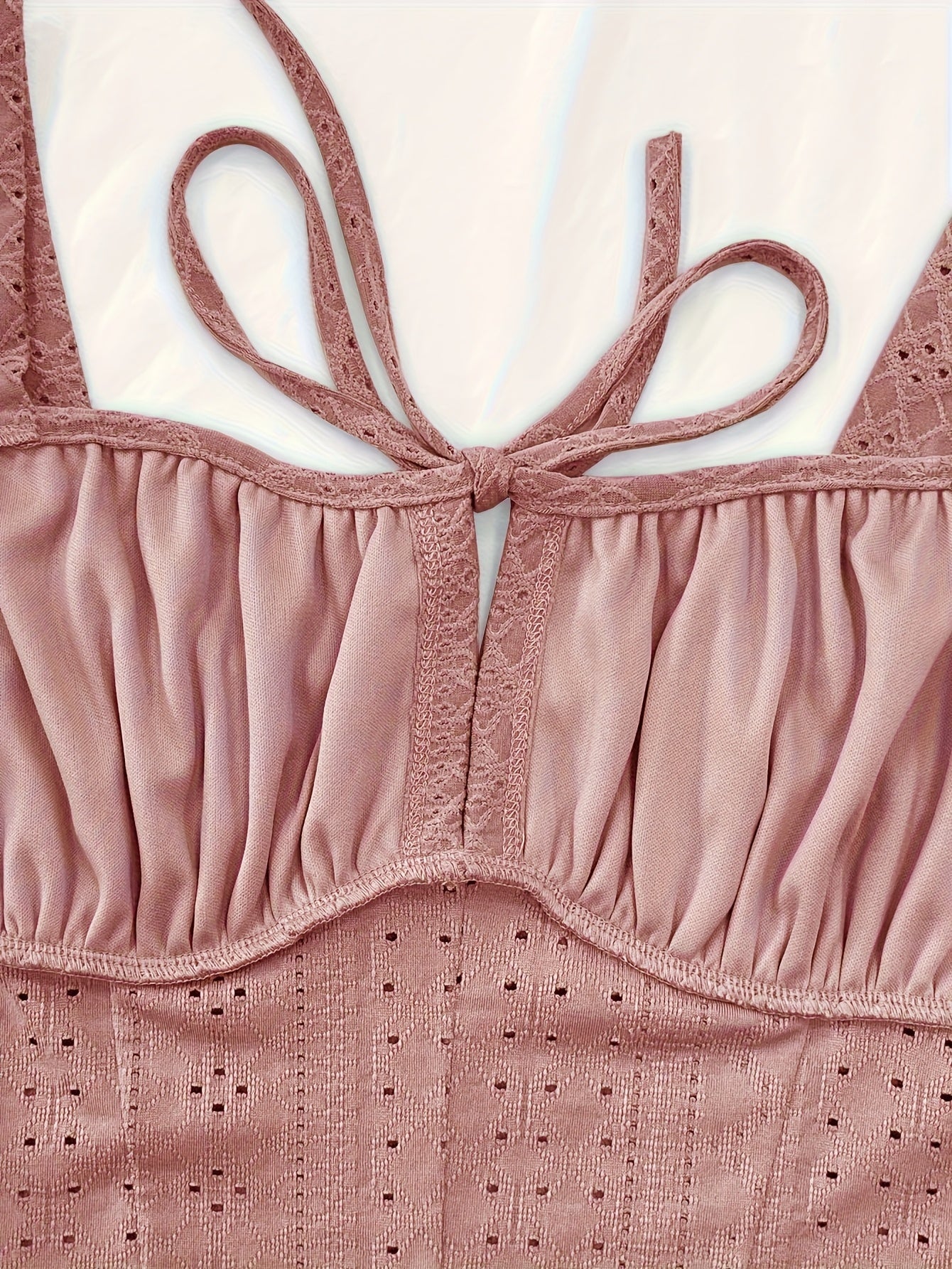 Damen Bustier Top im Boho-Stil mit Zierschnürung – Feminines Sommer-Corsagentop