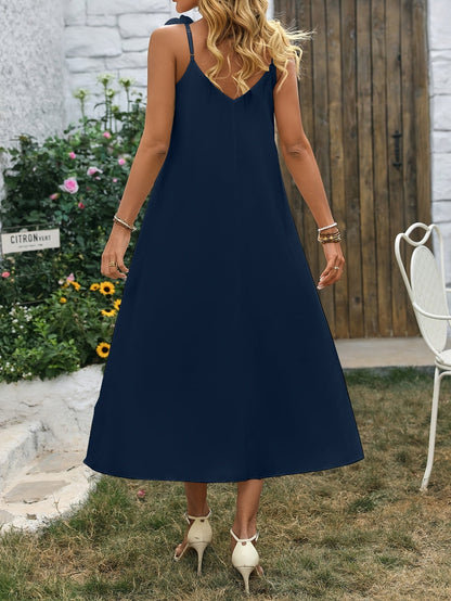 Damen Elegantes Maxikleid mit 3D-Blumenapplikation für besondere Anlässe