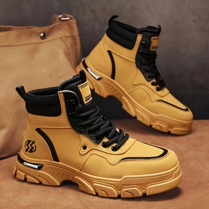 Unisex Winterstiefel Schnürschuh, robuster Wanderschuh, hoher Schaft, rutschfeste Sohle