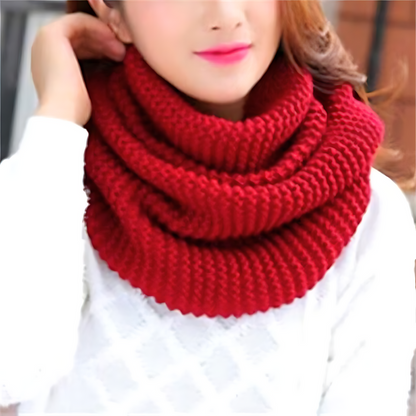 Strick Schlauchschal warmer Winter Loop Schal für Damen