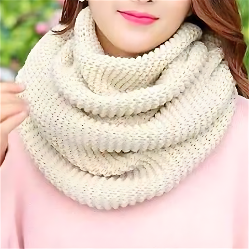 Strick Schlauchschal warmer Winter Loop Schal für Damen
