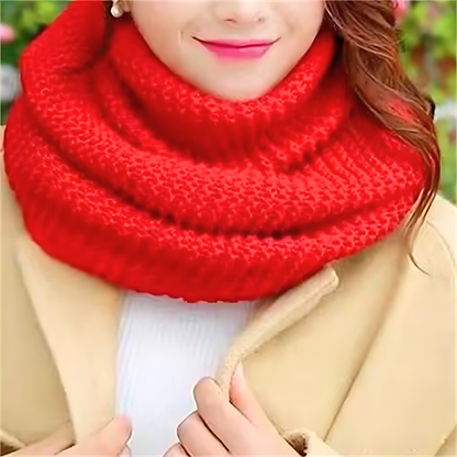 Strick Schlauchschal warmer Winter Loop Schal für Damen