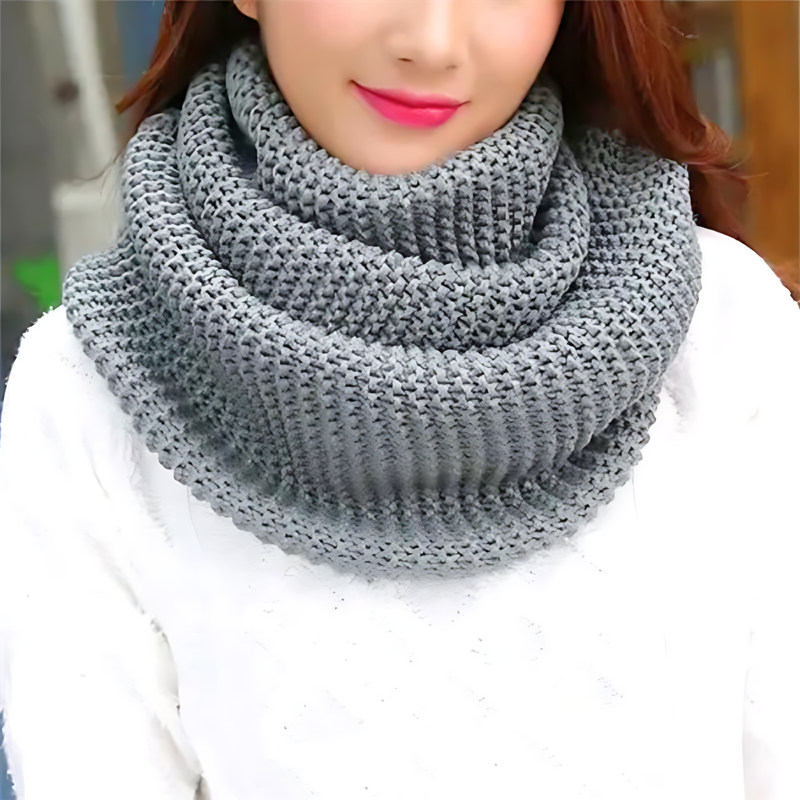 Strick Schlauchschal warmer Winter Loop Schal für Damen