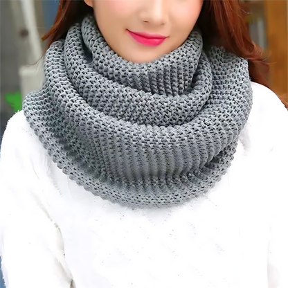 Strick Schlauchschal warmer Winter Loop Schal für Damen
