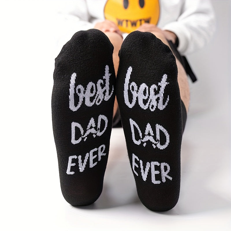 Herren Vatertag Socken – Lustige "Best Dad Ever" Statement-Socken Geschenkidee