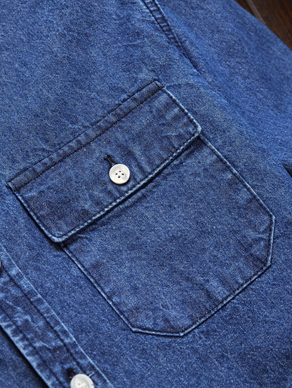 Herren Jeanshemd im lässigen Stil für Freizeit und Alltag