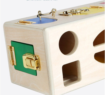 Montessori Formensortierbox aus Holz für Kinder – Lernspielzeug zur Förderung der Feinmotorik