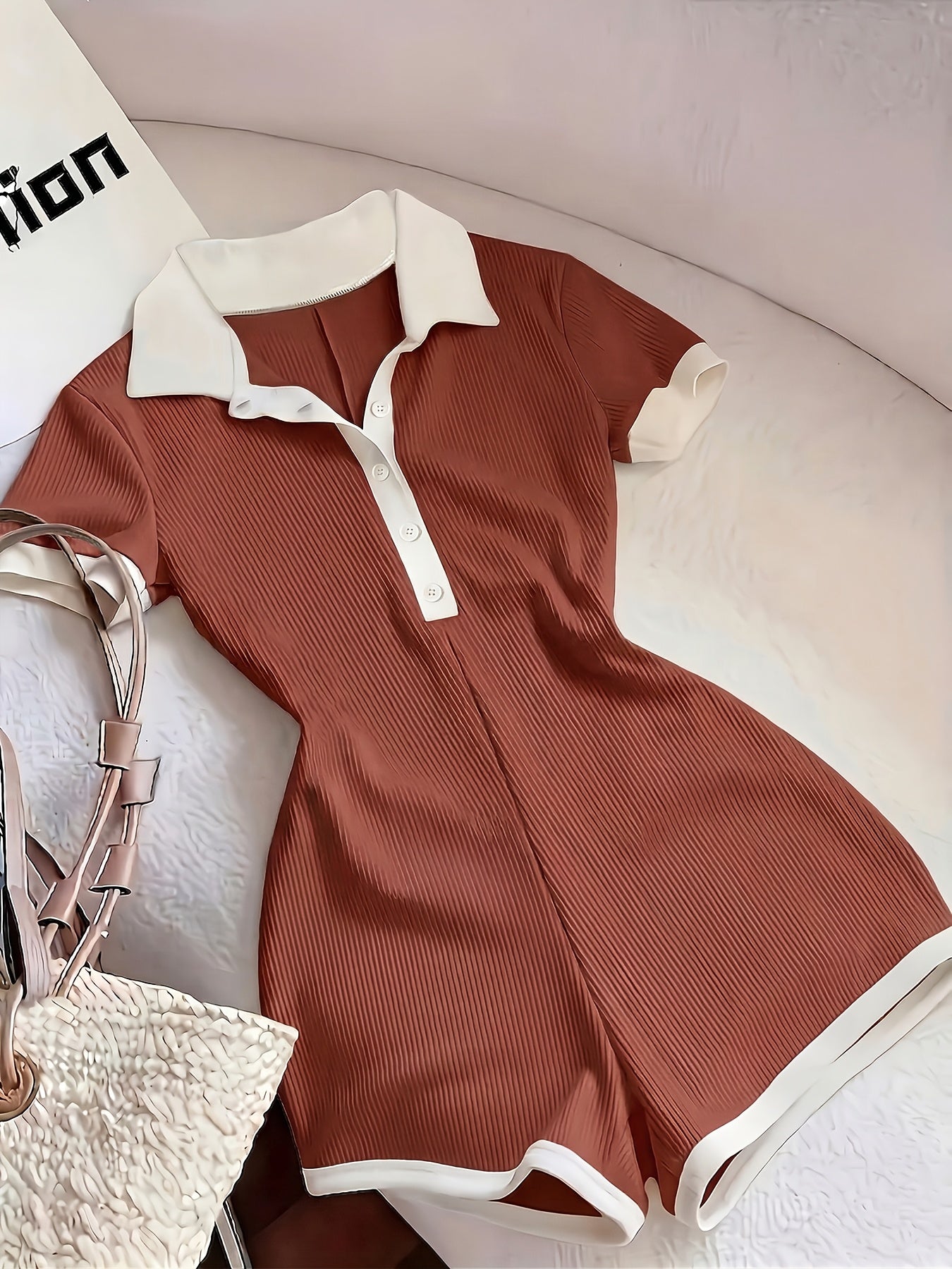 Damen Polo Overall – Eleganter Einteiler im sportlich-femininen Stil für Alltag & Freizeit