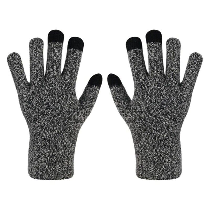 Unisex Winter Strickhandschuhe mit Muster
