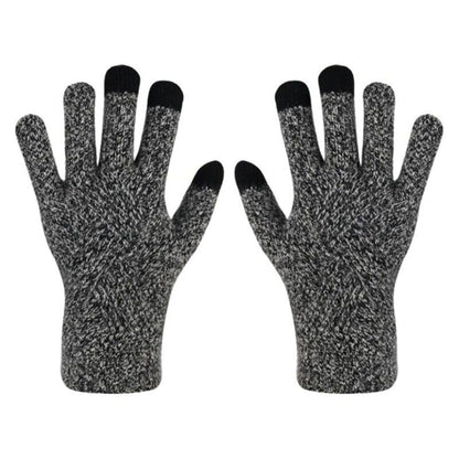 Unisex Winter Strickhandschuhe mit Muster