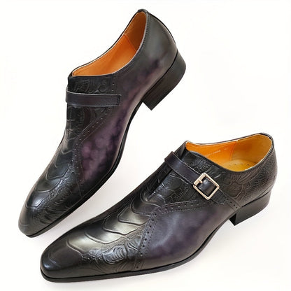 Herren Monk Strap Businessschuhe – Elegante Slipper für Büro und besondere Anlässe