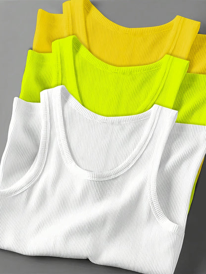 Herren Sportliches Ripp-Tanktop Set – Klassischer Schnitt, Modernes Design, Für Fitness & Freizeit