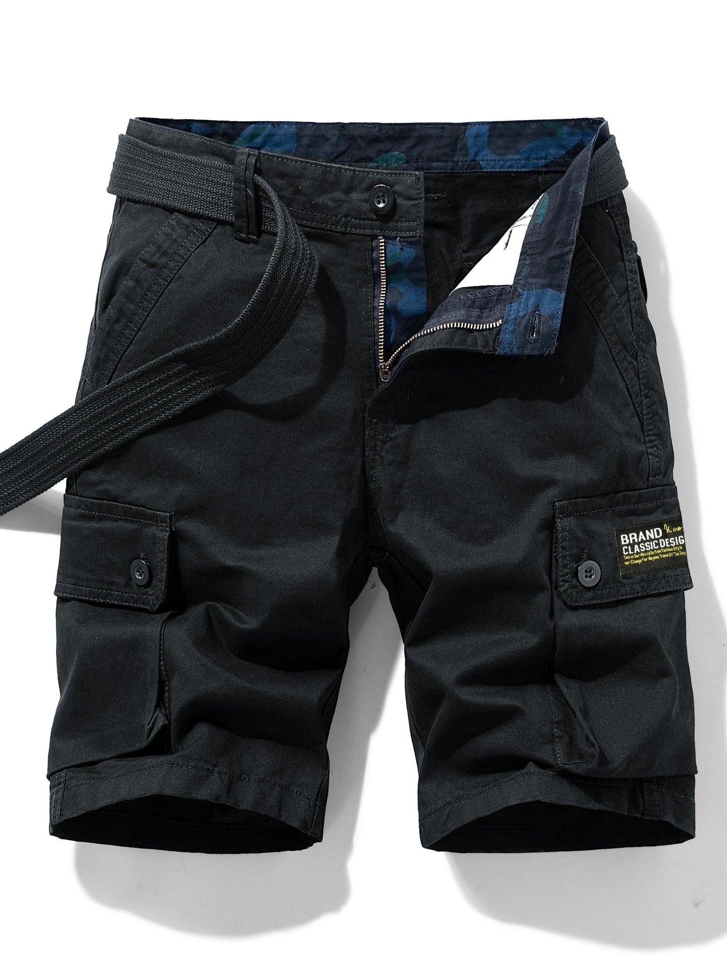 Herren Cargo Shorts mit Gürtel – Klassisches Freizeitdesign, Ideal für Outdoor und Alltag