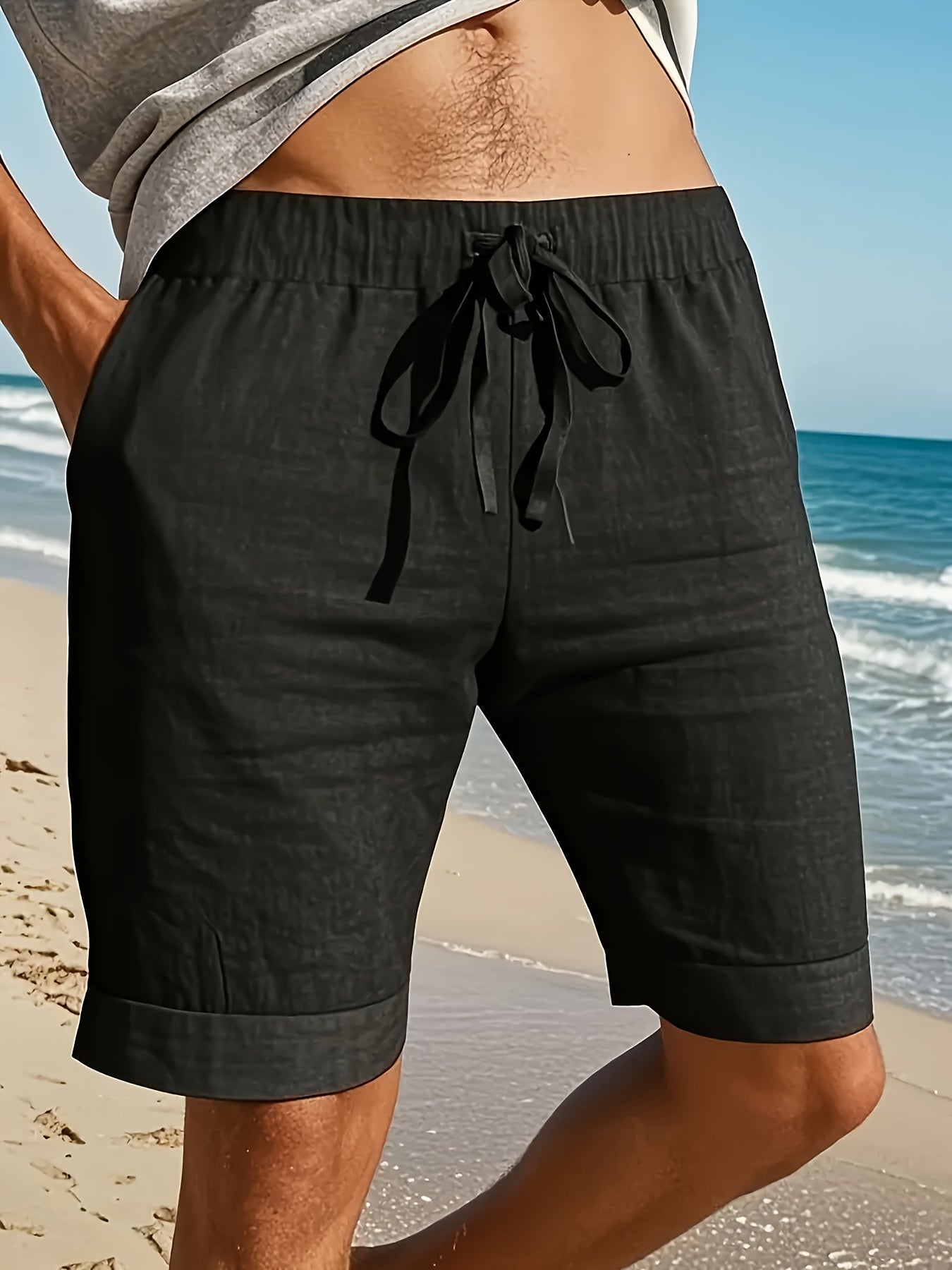 Herren Freizeitshorts mit Kordelzug für Strand und Alltag