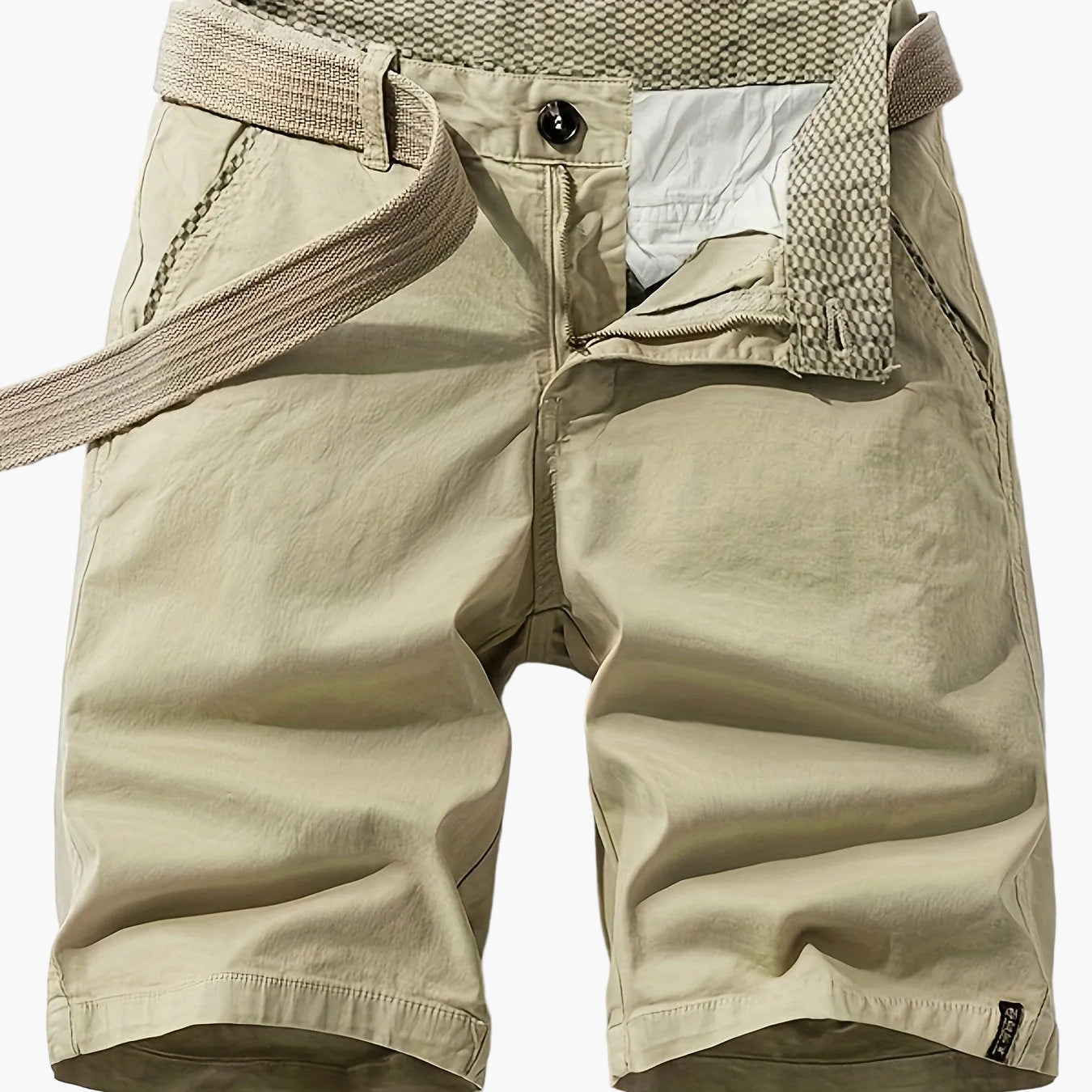 Herren Freizeit-Bermuda Shorts mit Gürtel – Klassischer Sommer-Look für Alltag und Outdoor