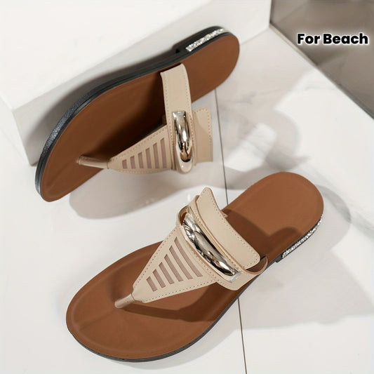 Damen Zehentrenner Sandalen Elegant für Strand und Freizeit