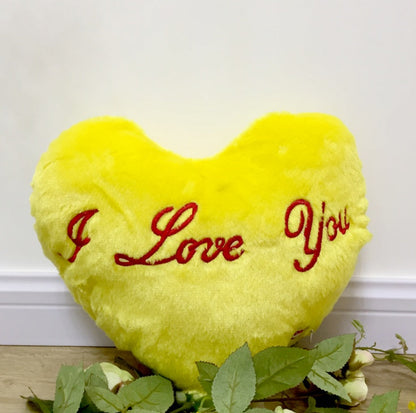 Kinder Nachtlicht Kuschelkissen Stern mit LED Beleuchtung – Plüsch, Leuchtendes Deko-Kissen für Mädchen und Jungen