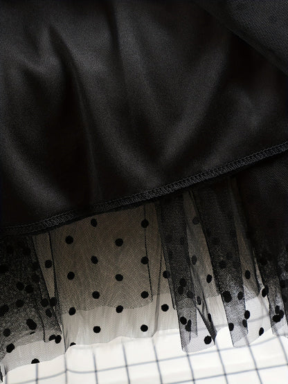 Damen Tüllrock mit Punkten – Eleganter Midirock für Alltag und besondere Anlässe