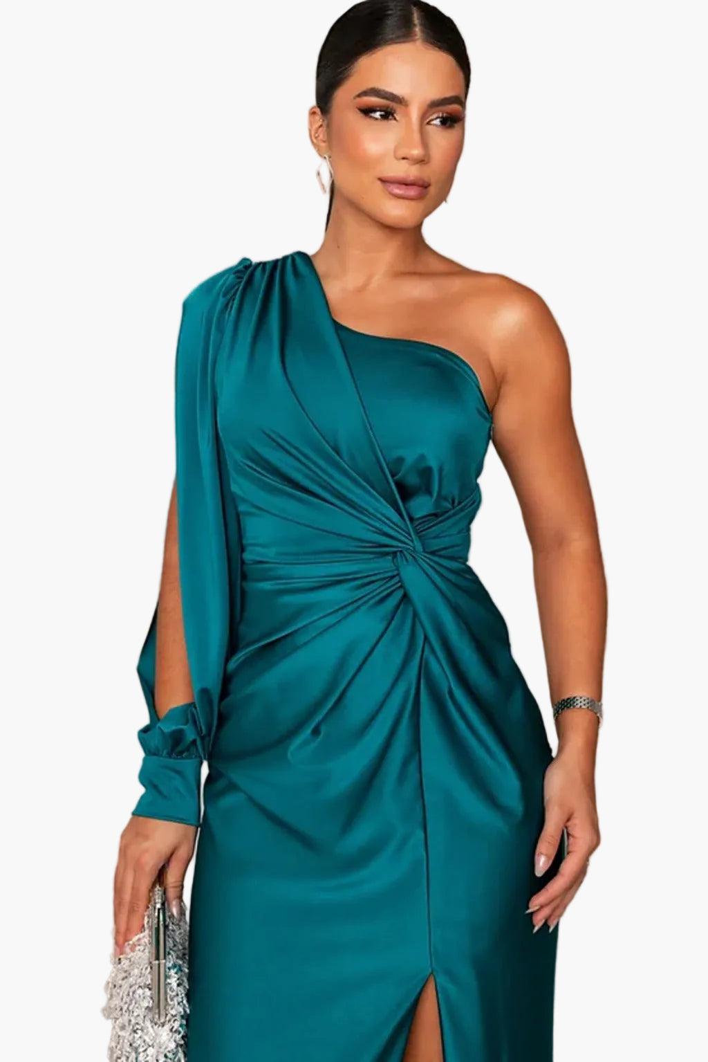 Damen Abendkleid Elegant Ein-Schulter Design Festlich – Perfekt für besondere Anlässe