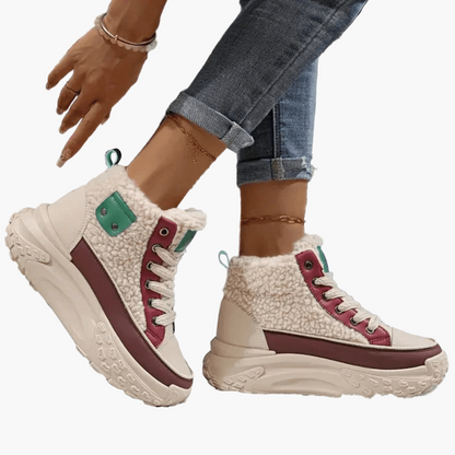 Damen Winter-Sneaker mit Warmfutter und Plateau – Modische Outdoor-Boots für kalte Tage