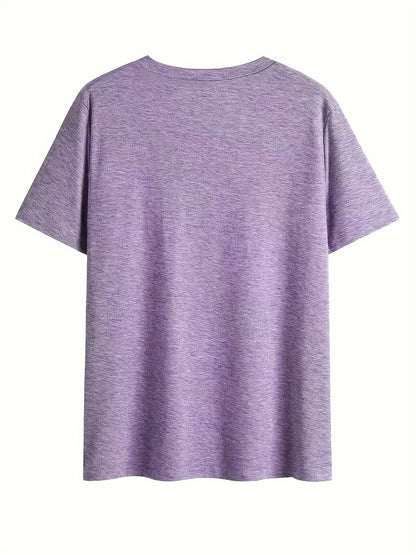 Damen Vintage Blumen T-Shirt mit V-Ausschnitt – Lässiges Sommer Oberteil im Boho-Stil