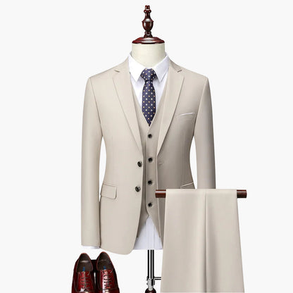Herren Business Anzug 3-teilig Slim Fit – Elegantes Set für Hochzeit & Büro