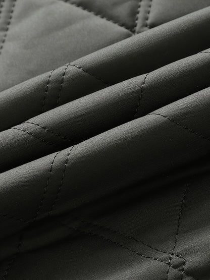 Herren Steppjacke – Eleganter Business- und Freizeitstil, Übergangsjacke mit Rautensteppung