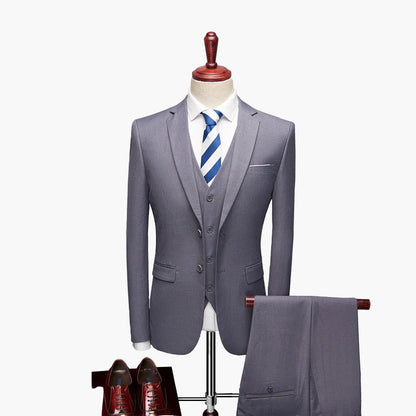 Herren Business Anzug 3-teilig Slim Fit – Elegantes Set für Hochzeit & Büro