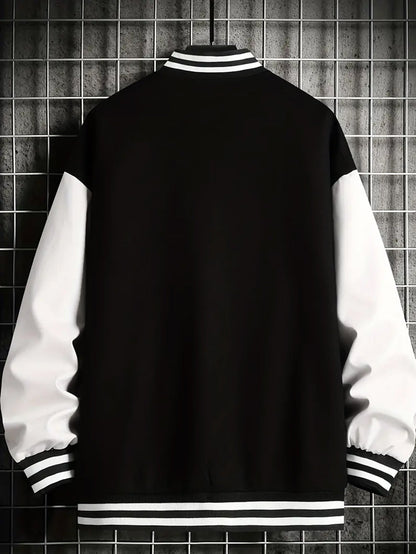 Baseballjacke und Trainingshose Set für Herren - Sportanzug mit "Los Angeles" Schriftzug