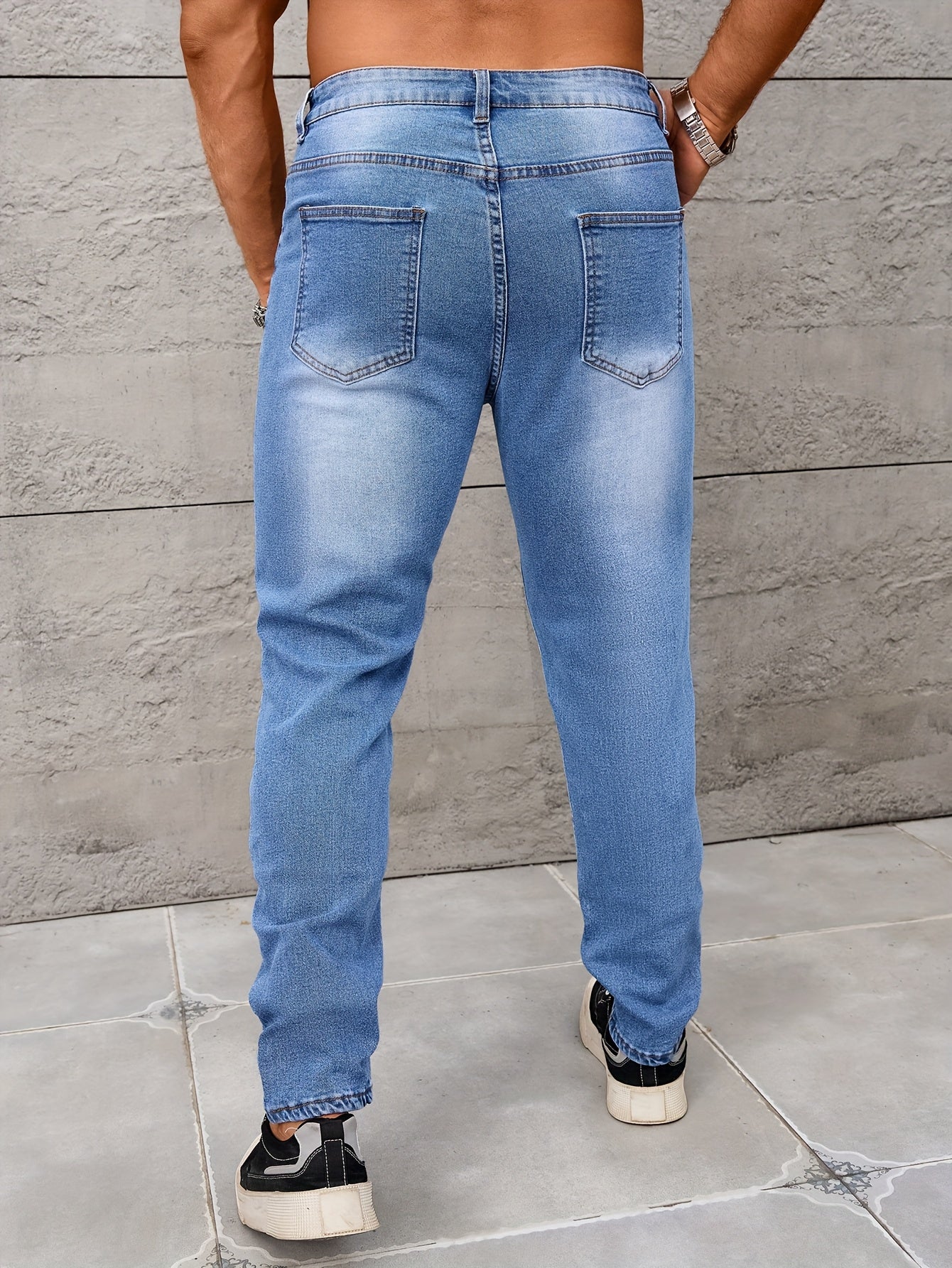 Herren Jeans im Streetstyle mit Destroyed-Details – Lässige Freizeithose für Alltag & Ausgehen