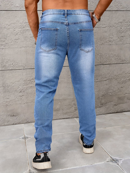 Herren Jeans im Streetstyle mit Destroyed-Details – Lässige Freizeithose für Alltag & Ausgehen