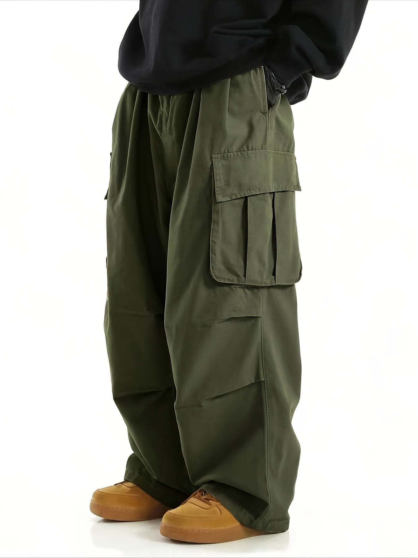 Herren Weite Cargo-Hose Streetwear Urban Style