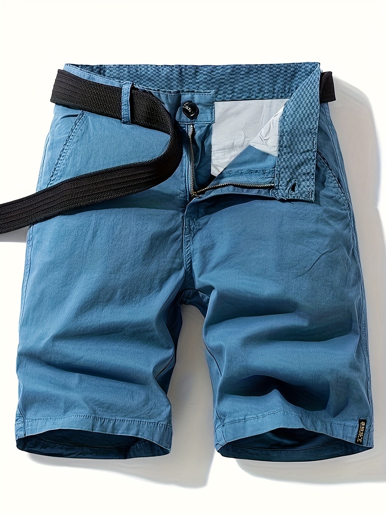 Herren Freizeit-Bermuda Shorts mit Gürtel – Klassischer Sommer-Look für Alltag und Outdoor