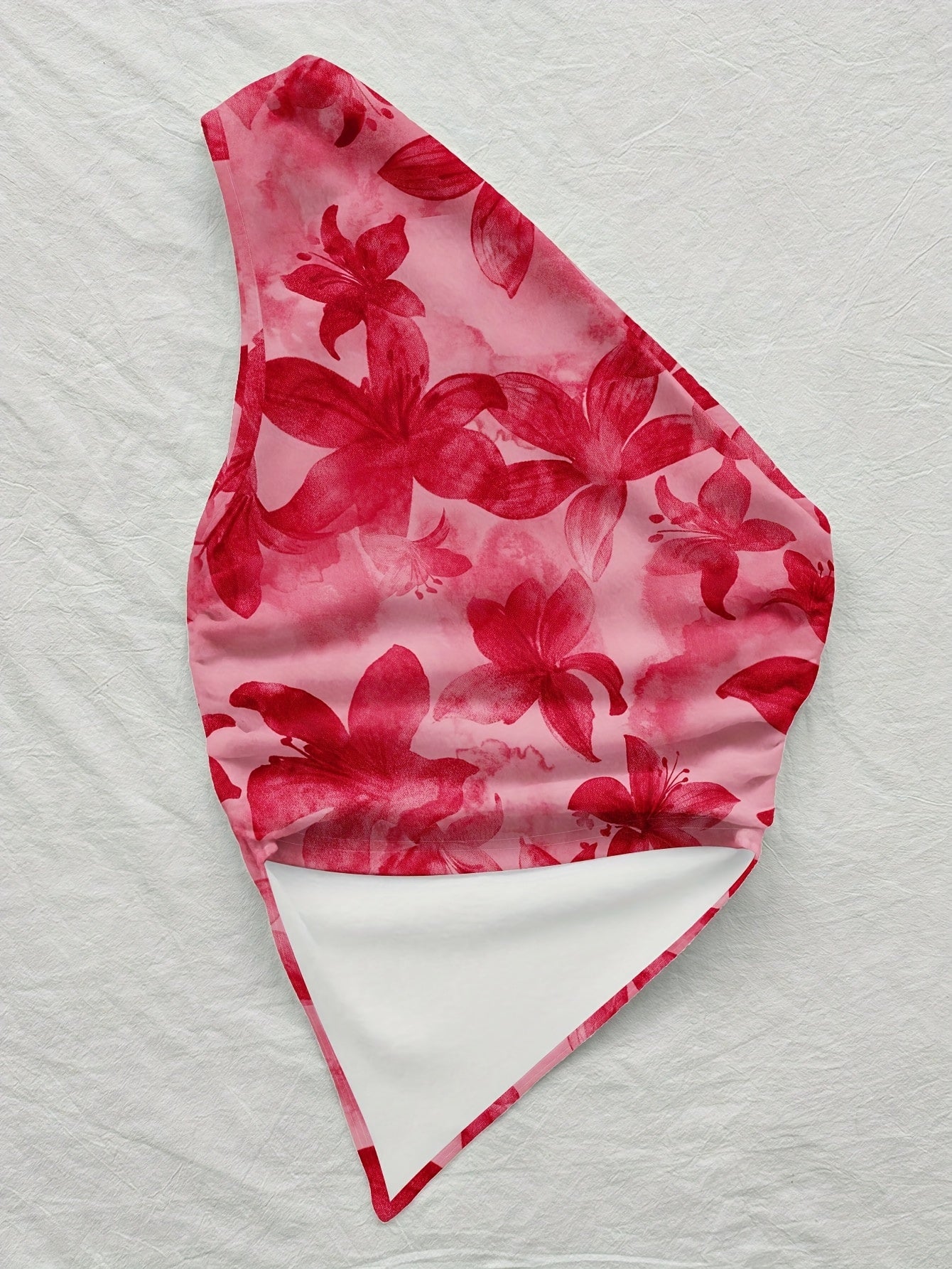 Damen Asymmetrisches Freizeit-Top mit Blumenmuster – Elegantes Sommer Oberteil für Alltag & Urlaub