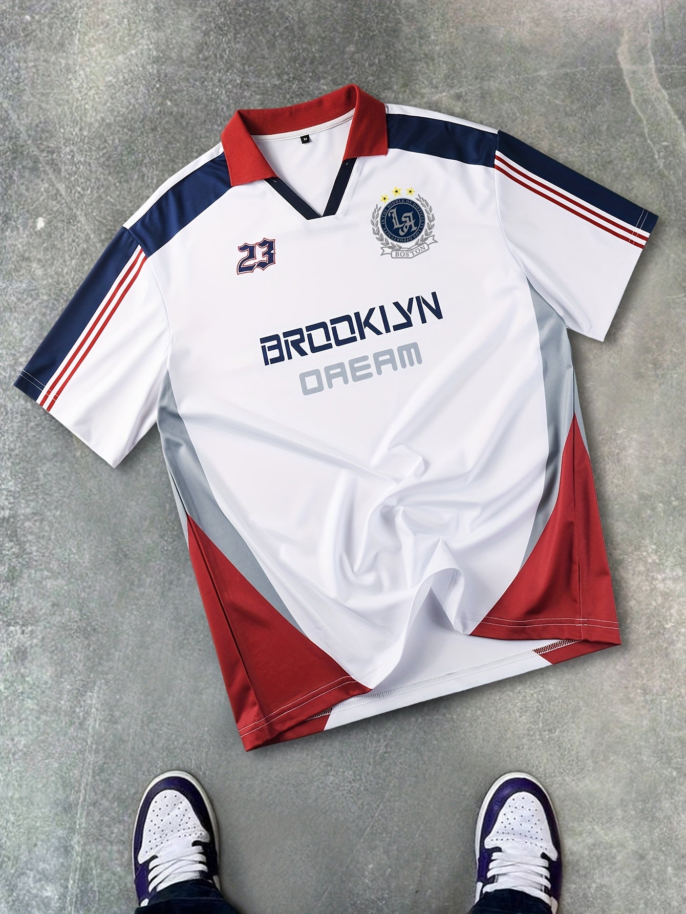 Herren Retro Team Style Polo Shirt Brooklyn Dream – Sportliches Streetwear Design