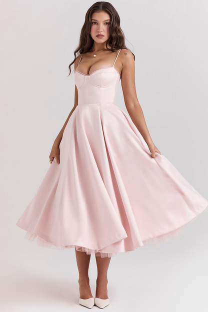 Damen Elegantes Festkleid im Vintage-Stil – Perfekt für besondere Anlässe und elegante Feiern