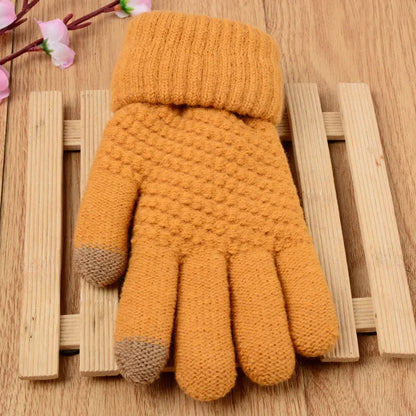 Unisex Winterhandschuhe Strick Touchscreen-Funktion