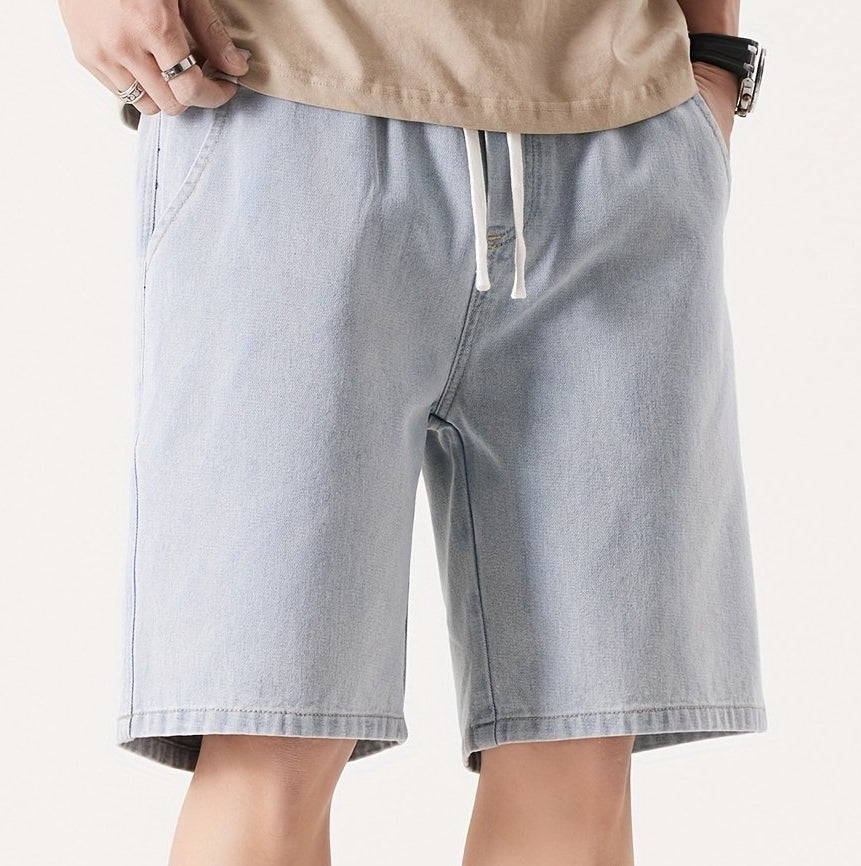 Herren Denim Shorts Lockerer Schnitt für Freizeit und Alltag
